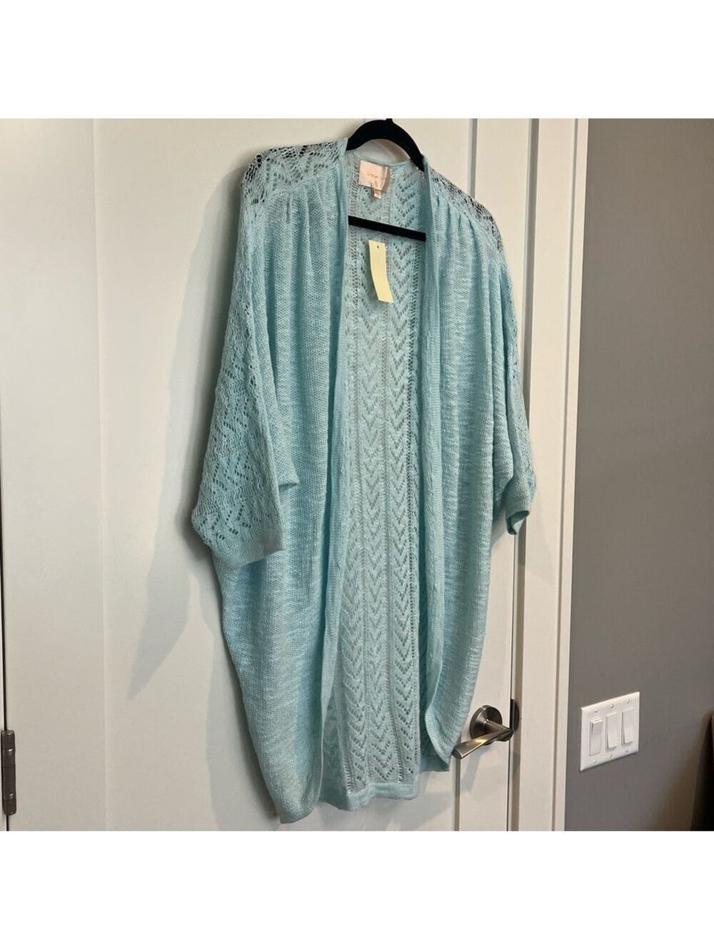 Sky’s Are Blue Open Front Cardigan - Size Medium